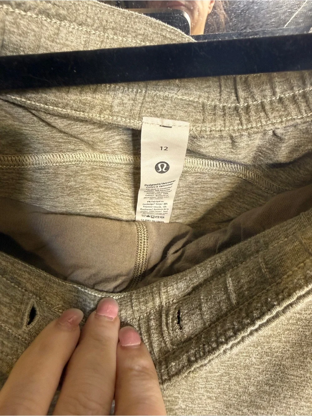 lululemon athletica Heather Gray Drawstring Joggers